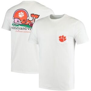 Vineyard Vines Clemson Tigers Football 🏈 Orange Whale T-Shirt XXL